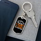 I Hunt & I Drink Keychain Stainless Steel or 18k Gold Dog Tag Keyring-Express Your Love Gifts
