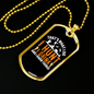 I Hunt & I Drink Necklace Stainless Steel or 18k Gold Dog Tag 24" Chain-Express Your Love Gifts