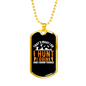 I Hunt & I Drink Necklace Stainless Steel or 18k Gold Dog Tag 24" Chain-Express Your Love Gifts