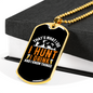 I Hunt & I Drink Necklace Stainless Steel or 18k Gold Dog Tag 24" Chain-Express Your Love Gifts
