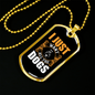 I Just Want All The Dogs Necklace Stainless Steel or 18k Gold Dog Tag 24" Chain-Express Your Love Gifts