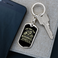 I Just Want To Go Riding Biker Keychain Stainless Steel or 18k Gold Dog Tag Keyring-Express Your Love Gifts