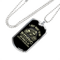 I Just Want To Go Riding Biker Necklace Stainless Steel or 18k Gold Dog Tag 24"-Express Your Love Gifts
