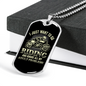 I Just Want To Go Riding Biker Necklace Stainless Steel or 18k Gold Dog Tag 24"-Express Your Love Gifts