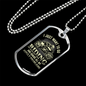 I Just Want To Go Riding Biker Necklace Stainless Steel or 18k Gold Dog Tag 24"-Express Your Love Gifts