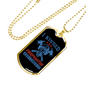 I Kissed A Firefighter Gift Stainless Steel or 18k Gold Dog Tag 24" Chain-Express Your Love Gifts