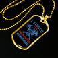 I Kissed A Firefighter Gift Stainless Steel or 18k Gold Dog Tag 24" Chain-Express Your Love Gifts