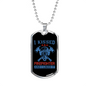 I Kissed A Firefighter Gift Stainless Steel or 18k Gold Dog Tag 24" Chain-Express Your Love Gifts