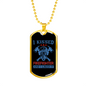 I Kissed A Firefighter Gift Stainless Steel or 18k Gold Dog Tag 24" Chain-Express Your Love Gifts