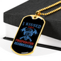 I Kissed A Firefighter Gift Stainless Steel or 18k Gold Dog Tag 24" Chain-Express Your Love Gifts