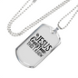 I Know Jesus Loves Me Necklace Stainless Steel or 18k Gold Dog Tag 24" Chain-Express Your Love Gifts