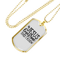 I Know Jesus Loves Me Necklace Stainless Steel or 18k Gold Dog Tag 24" Chain-Express Your Love Gifts