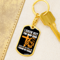 I Know My Guide Keychain Stainless Steel or 18k Gold Dog Tag Keyring-Express Your Love Gifts