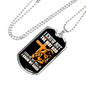 I Know My Guide Necklace Stainless Steel or 18k Gold Dog Tag 24" Chain-Express Your Love Gifts