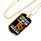 I Know My Guide Necklace Stainless Steel or 18k Gold Dog Tag 24" Chain-Express Your Love Gifts