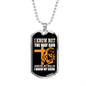 I Know My Guide Necklace Stainless Steel or 18k Gold Dog Tag 24" Chain-Express Your Love Gifts