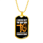 I Know My Guide Necklace Stainless Steel or 18k Gold Dog Tag 24" Chain-Express Your Love Gifts