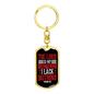 I Lack Nothing Psalm 23:1 Keychain Stainless Steel or 18k Gold Dog Tag Keyring-Express Your Love Gifts