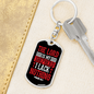 I Lack Nothing Psalm 23:1 Keychain Stainless Steel or 18k Gold Dog Tag Keyring-Express Your Love Gifts