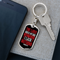 I Lack Nothing Psalm 23:1 Keychain Stainless Steel or 18k Gold Dog Tag Keyring-Express Your Love Gifts
