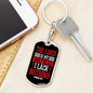 I Lack Nothing Psalm 23:1 Keychain Stainless Steel or 18k Gold Dog Tag Keyring-Express Your Love Gifts