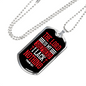 I Lack Nothing Psalm 23:1 Necklace Stainless Steel or 18k Gold Dog Tag 24" Chain-Express Your Love Gifts