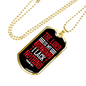 I Lack Nothing Psalm 23:1 Necklace Stainless Steel or 18k Gold Dog Tag 24" Chain-Express Your Love Gifts