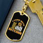 I Learn With Bitcoin Crypto Keychain Stainless Steel or 18k Gold Dog Tag Keyring-Express Your Love Gifts