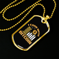 I Learn With Bitcoin Crypto Necklace Stainless Steel or 18k Gold Dog Tag 24" Chain-Express Your Love Gifts