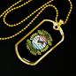 I Learned From Dogs Necklace Stainless Steel or 18k Gold Dog Tag 24" Chain-Express Your Love Gifts