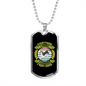 I Learned From Dogs Necklace Stainless Steel or 18k Gold Dog Tag 24" Chain-Express Your Love Gifts
