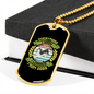 I Learned From Dogs Necklace Stainless Steel or 18k Gold Dog Tag 24" Chain-Express Your Love Gifts