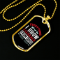 I Learned From Dogs White Necklace Stainless Steel or 18k Gold Dog Tag 24" Chain-Express Your Love Gifts