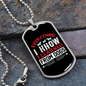 I Learned From Dogs White Necklace Stainless Steel or 18k Gold Dog Tag 24" Chain-Express Your Love Gifts