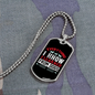 I Learned From Dogs White Necklace Stainless Steel or 18k Gold Dog Tag 24" Chain-Express Your Love Gifts