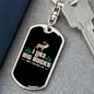 I Like Big Bucks Keychain Stainless Steel or 18k Gold Dog Tag Keyring-Express Your Love Gifts