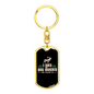 I Like Big Bucks Keychain Stainless Steel or 18k Gold Dog Tag Keyring-Express Your Love Gifts