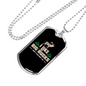 I Like Big Bucks Necklace Stainless Steel or 18k Gold Dog Tag 24" Chain-Express Your Love Gifts