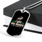 I Like Big Bucks Necklace Stainless Steel or 18k Gold Dog Tag 24" Chain-Express Your Love Gifts