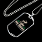 I Like Big Bucks Necklace Stainless Steel or 18k Gold Dog Tag 24" Chain-Express Your Love Gifts