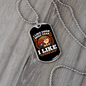 I Like Dogs More Than People Necklace Stainless Steel or 18k Gold Dog Tag 24" Chain-Express Your Love Gifts
