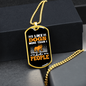 I Like Dogs Necklace Stainless Steel or 18k Gold Dog Tag 24" Chain-Express Your Love Gifts