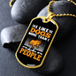 I Like Dogs Necklace Stainless Steel or 18k Gold Dog Tag 24" Chain-Express Your Love Gifts
