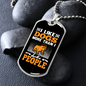 I Like Dogs Necklace Stainless Steel or 18k Gold Dog Tag 24" Chain-Express Your Love Gifts