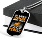 I Like Dogs Necklace Stainless Steel or 18k Gold Dog Tag 24" Chain-Express Your Love Gifts
