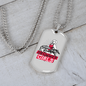 I Like Drummer Girls Necklace Stainless Steel or 18k Gold Dog Tag 24" Chain-Express Your Love Gifts