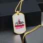 I Like Drummer Girls Necklace Stainless Steel or 18k Gold Dog Tag 24" Chain-Express Your Love Gifts