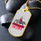 I Like Drummer Girls Necklace Stainless Steel or 18k Gold Dog Tag 24" Chain-Express Your Love Gifts