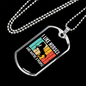 I Like Horses Horse Necklace Stainless Steel or 18k Gold Dog Tag 24" Chain-Express Your Love Gifts