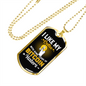 I Like My Coffee Crypto Necklace Stainless Steel or 18k Gold Dog Tag 24" Chain-Express Your Love Gifts